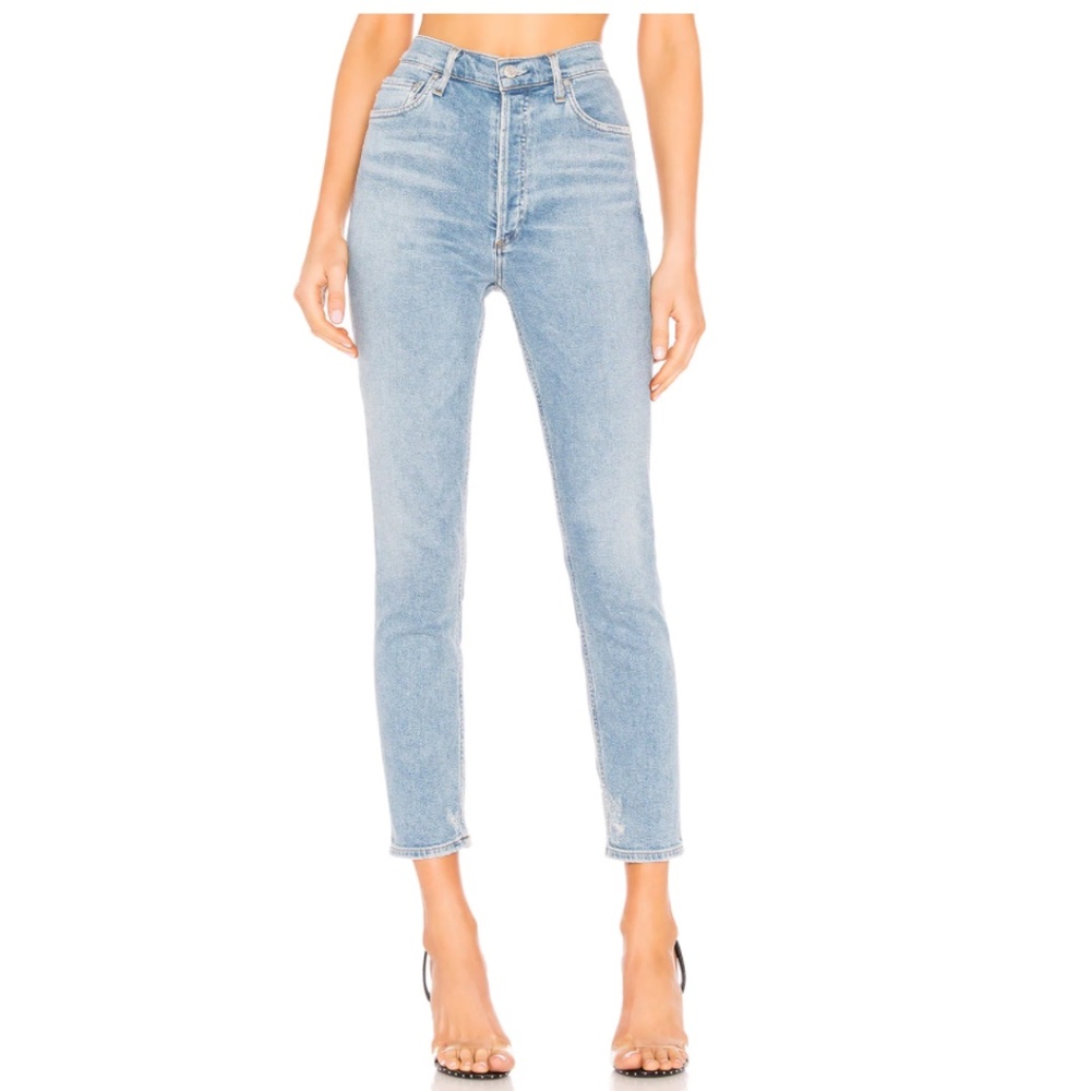 AGOLDE Nico High Waist Ankle Slim Fit Jeans in Wash Embark Size US 25 NWOT